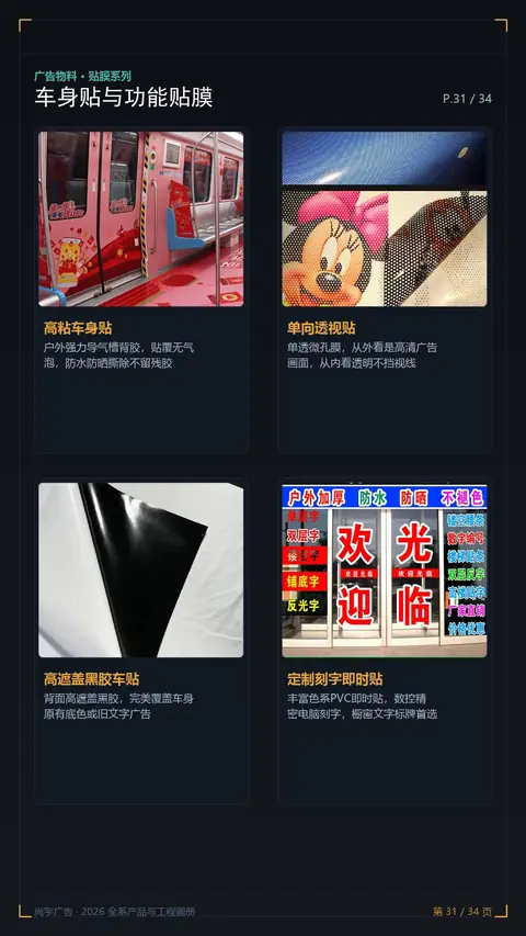 车身贴与功能贴膜