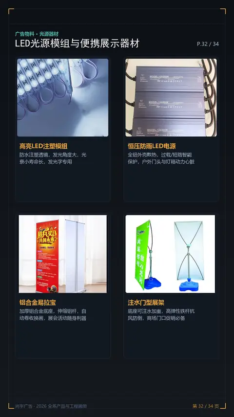 展架与LED模组工程